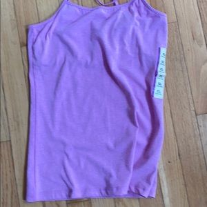 Purple tank top with built in sports bra